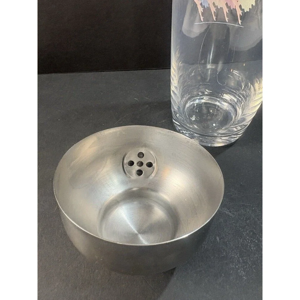 Cocktail Shaker Can Can Dancers with Chrome Top Art Deco Vintage Style